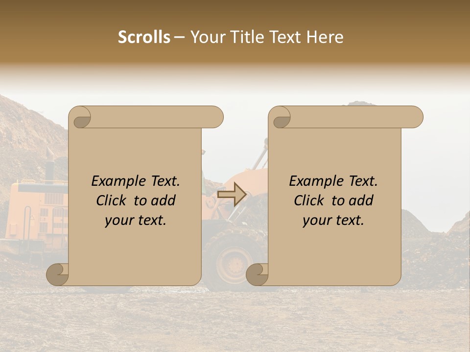 Layer Mountain Extraction PowerPoint Template
