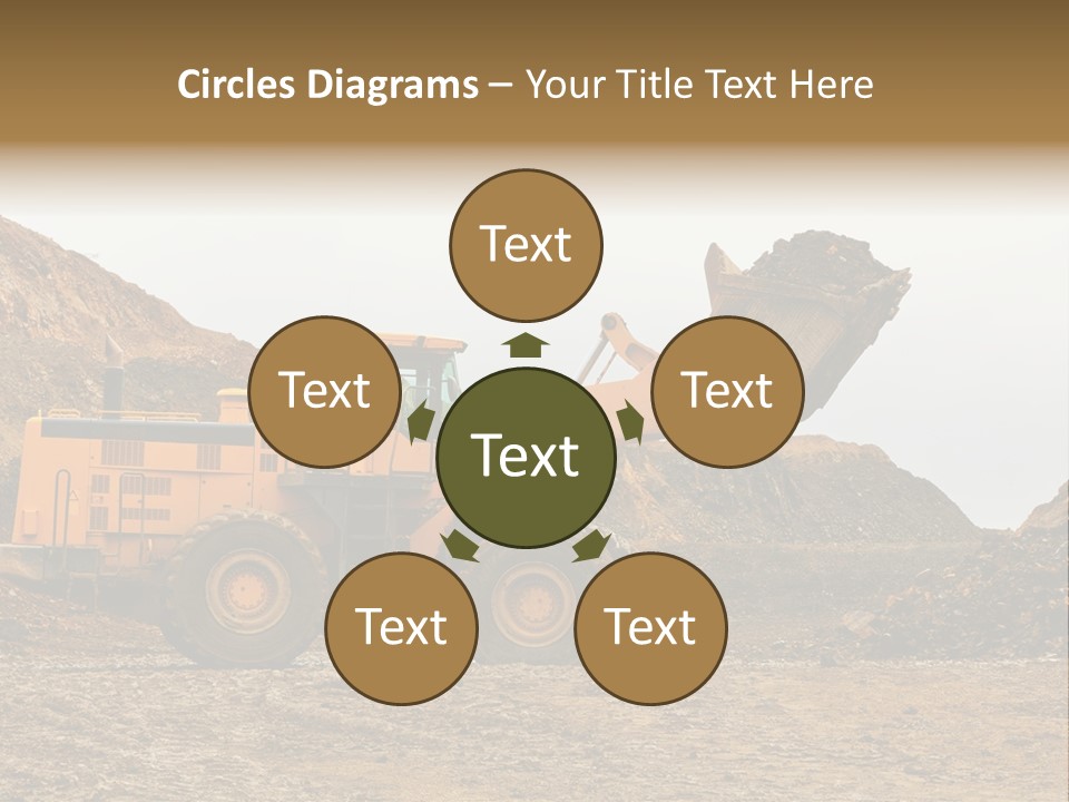 Layer Mountain Extraction PowerPoint Template