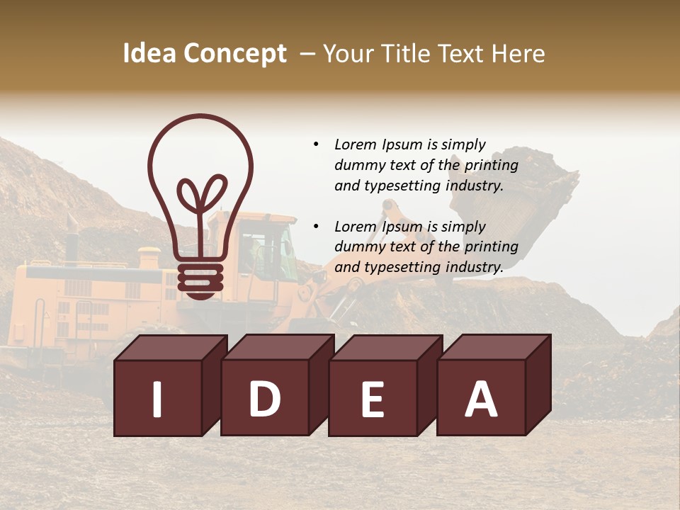 Layer Mountain Extraction PowerPoint Template