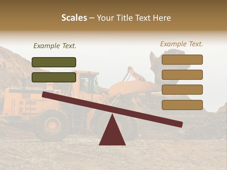 Layer Mountain Extraction PowerPoint Template