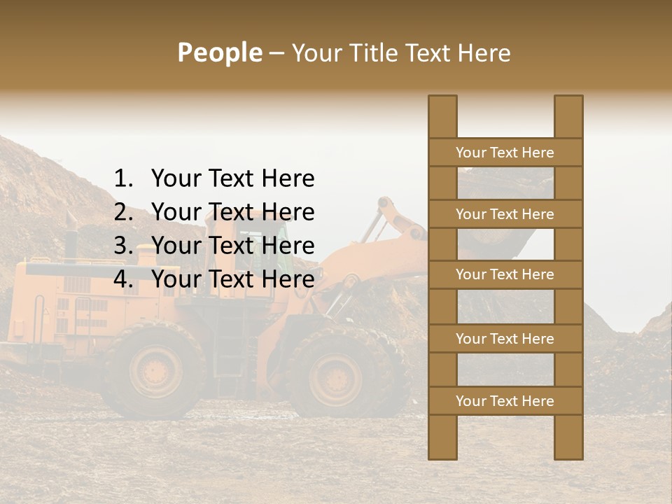 Layer Mountain Extraction PowerPoint Template