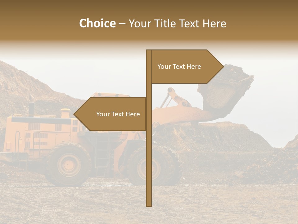 Layer Mountain Extraction PowerPoint Template