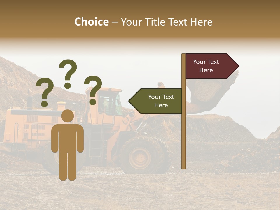 Layer Mountain Extraction PowerPoint Template