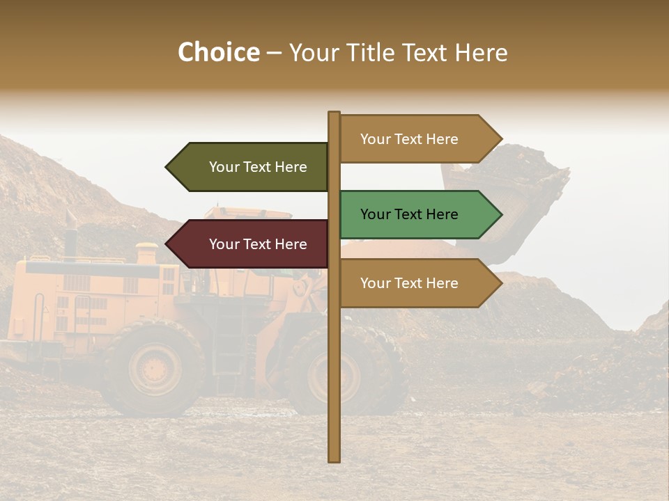 Layer Mountain Extraction PowerPoint Template