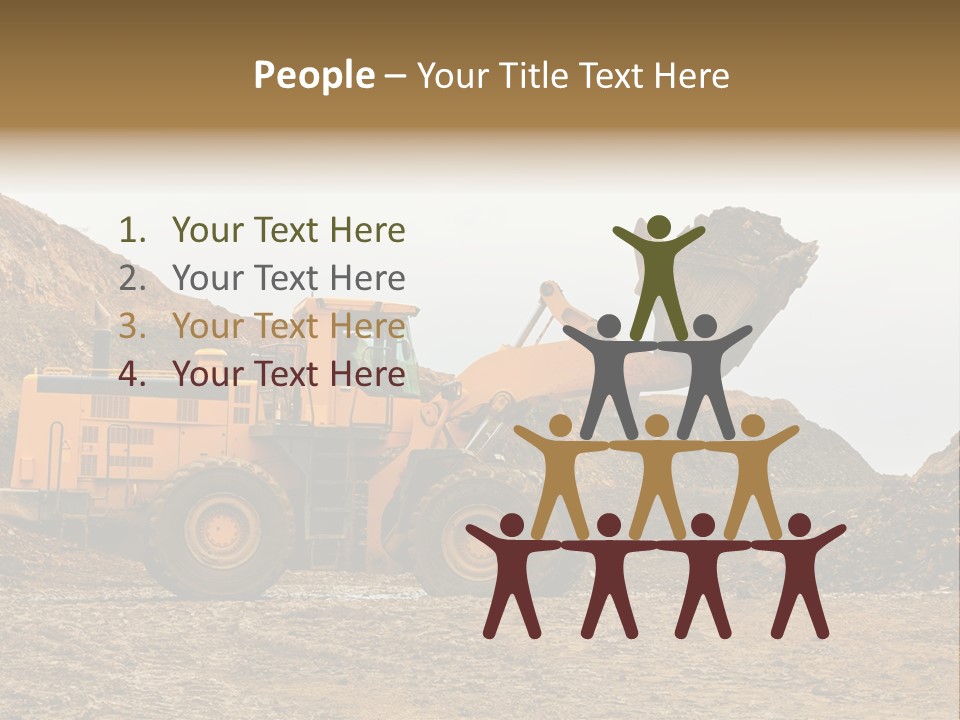 Layer Mountain Extraction PowerPoint Template