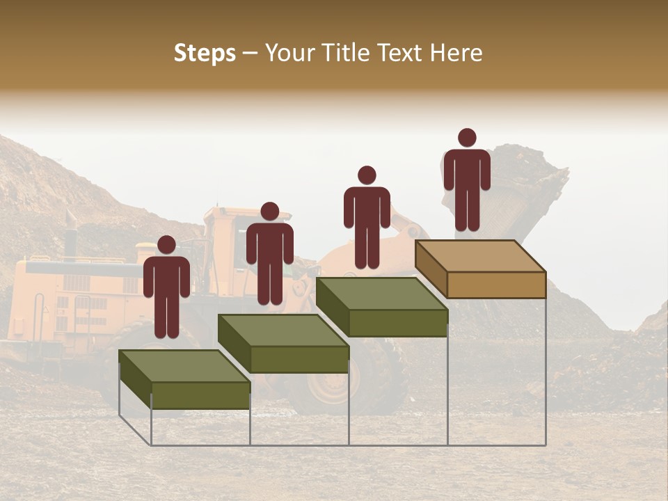 Layer Mountain Extraction PowerPoint Template