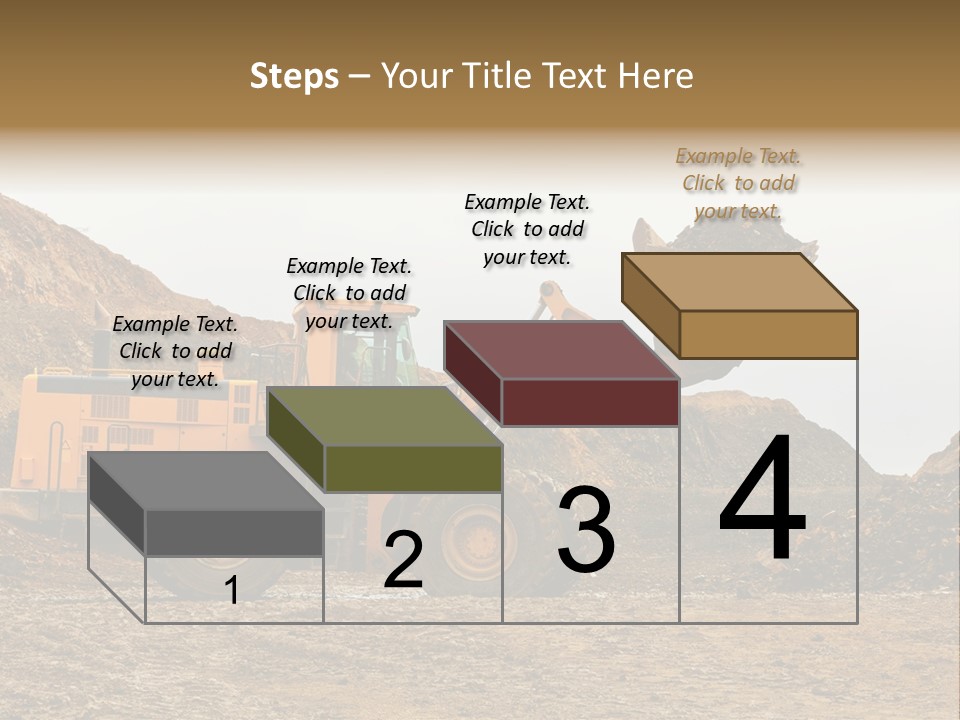Layer Mountain Extraction PowerPoint Template