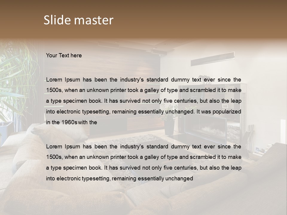 Home Domestic Stylish PowerPoint Template