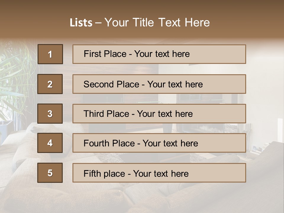 Home Domestic Stylish PowerPoint Template