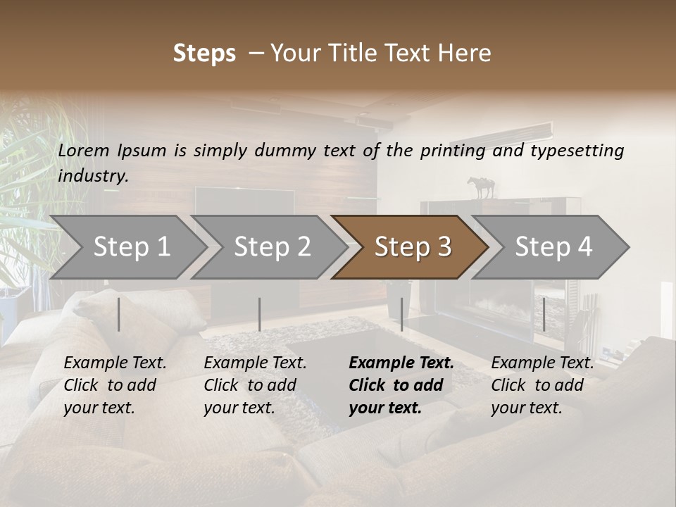 Home Domestic Stylish PowerPoint Template