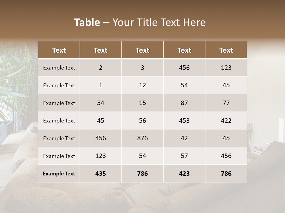 Home Domestic Stylish PowerPoint Template