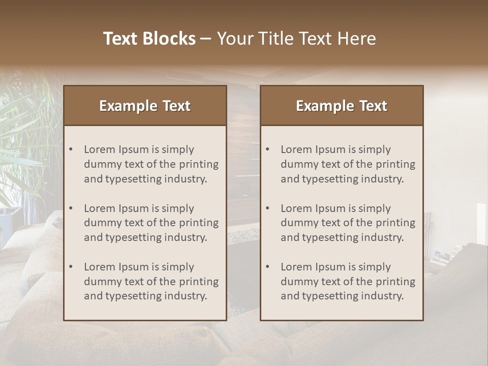 Home Domestic Stylish PowerPoint Template