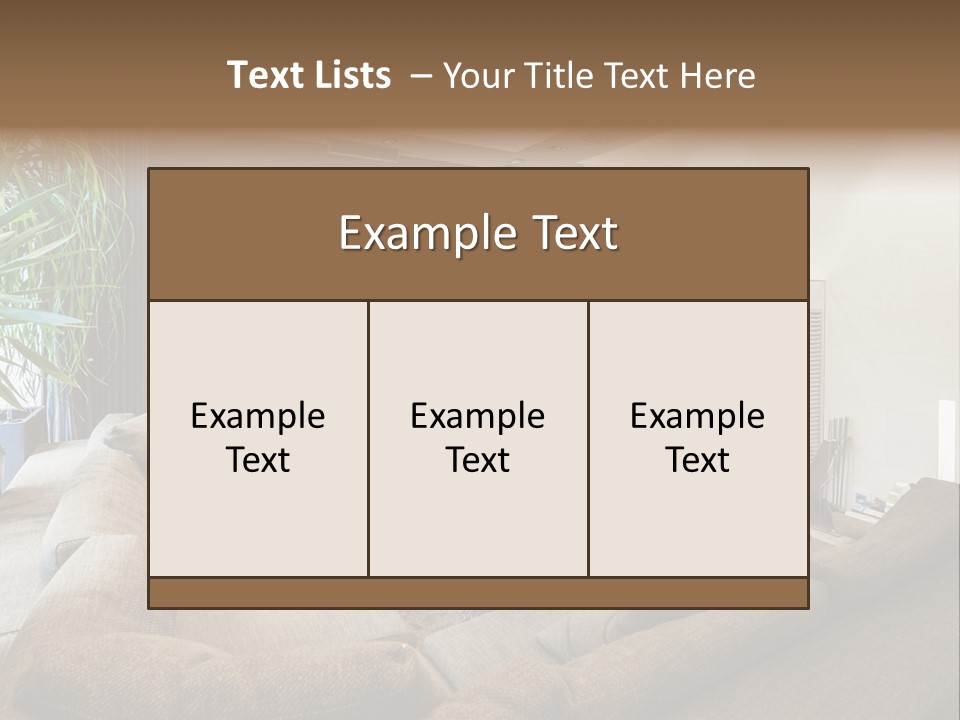 Home Domestic Stylish PowerPoint Template