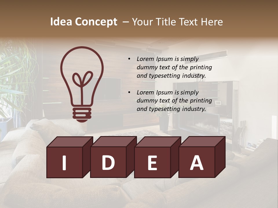 Home Domestic Stylish PowerPoint Template