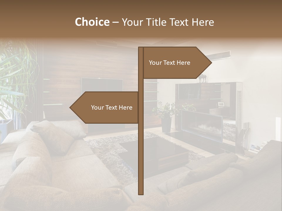Home Domestic Stylish PowerPoint Template