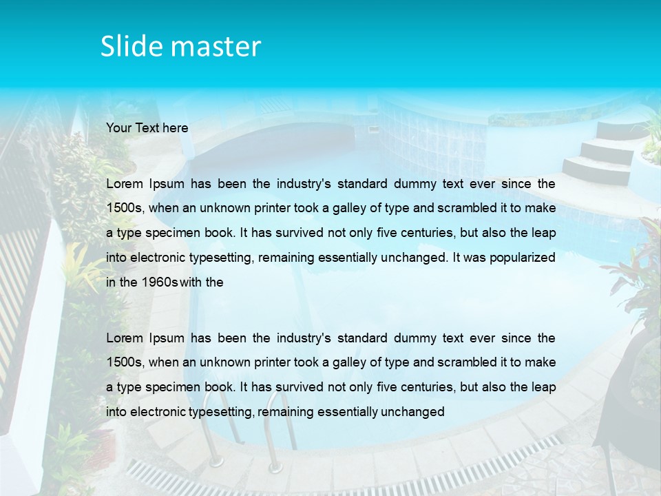 Hotel Pool Prestige PowerPoint Template