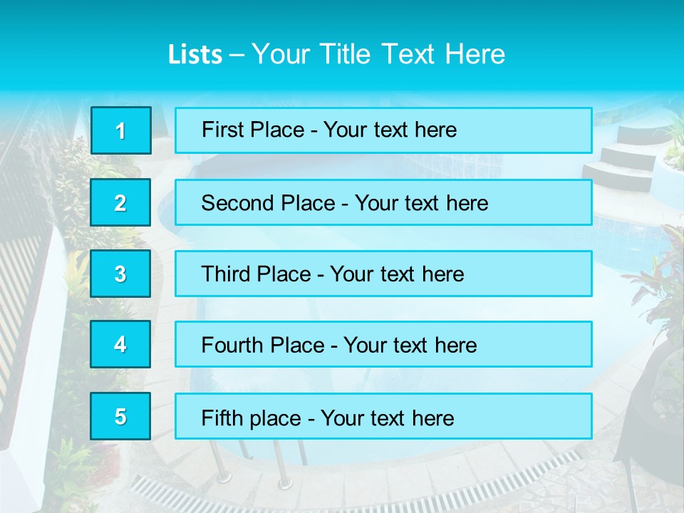 Hotel Pool Prestige PowerPoint Template
