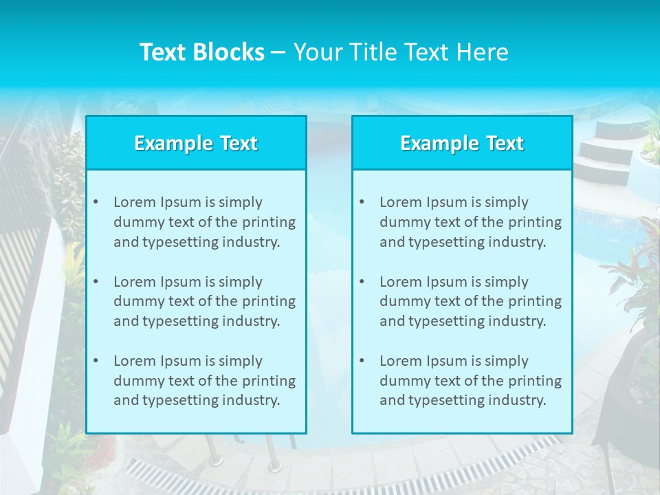 Hotel Pool Prestige PowerPoint Template