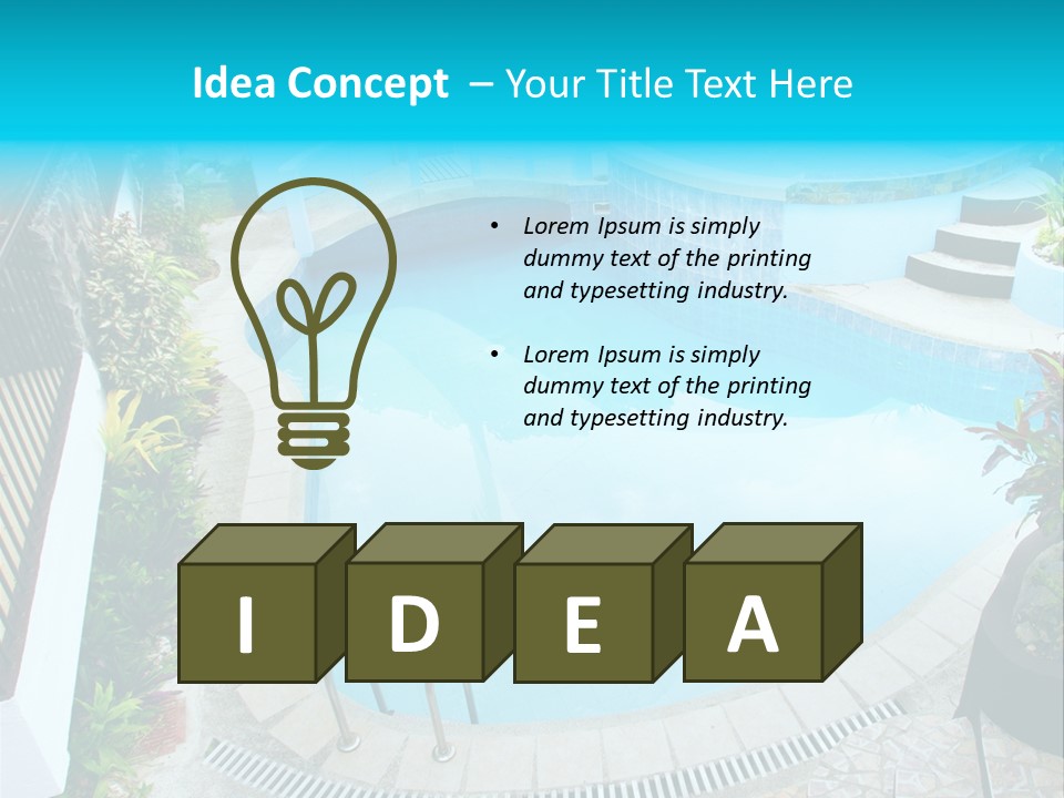 Hotel Pool Prestige PowerPoint Template