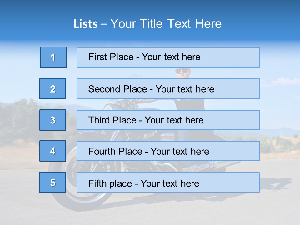 Ride Rider Fast PowerPoint Template