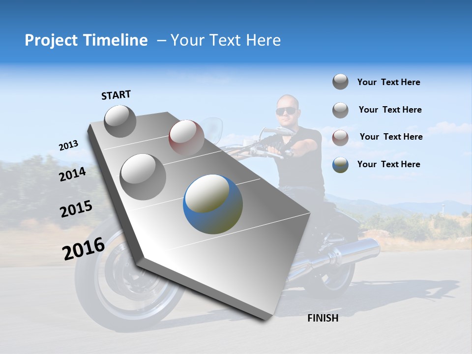 Ride Rider Fast PowerPoint Template