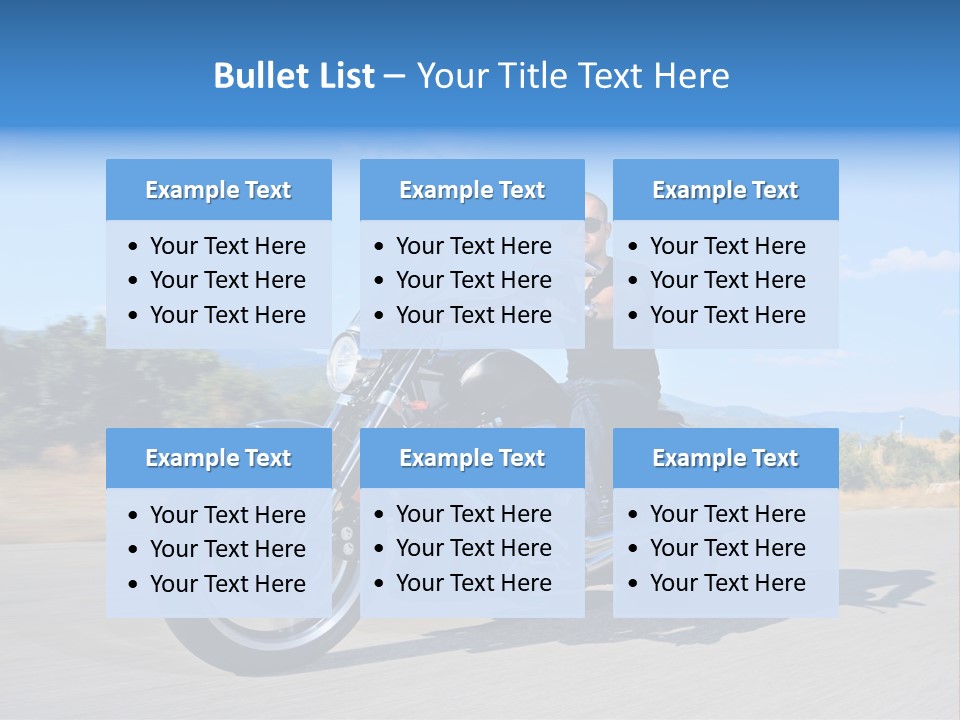 Ride Rider Fast PowerPoint Template