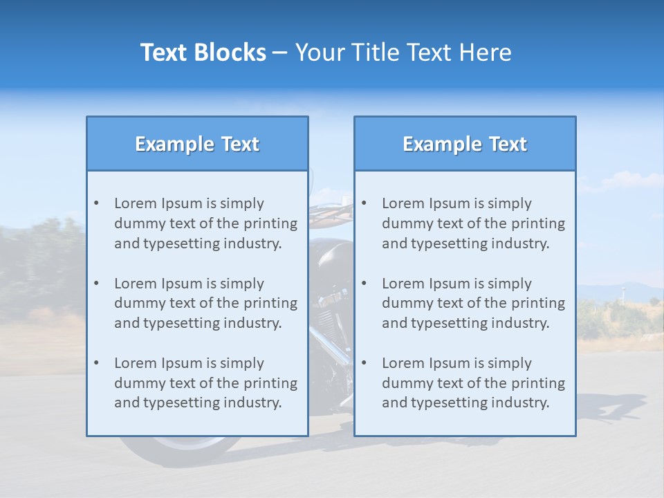 Ride Rider Fast PowerPoint Template