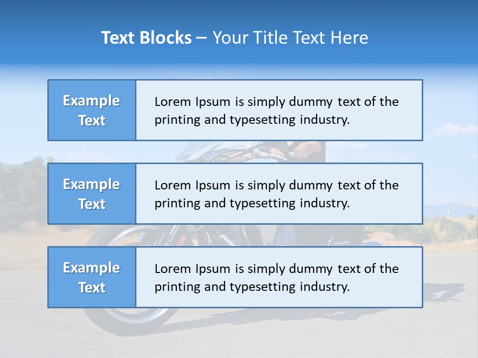 Ride Rider Fast PowerPoint Template