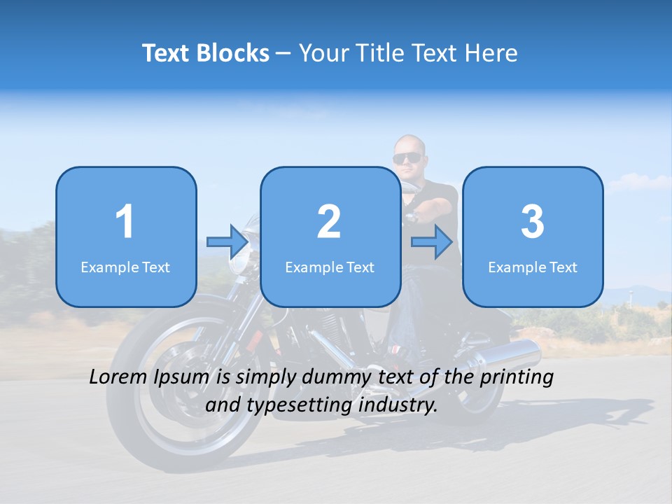 Ride Rider Fast PowerPoint Template