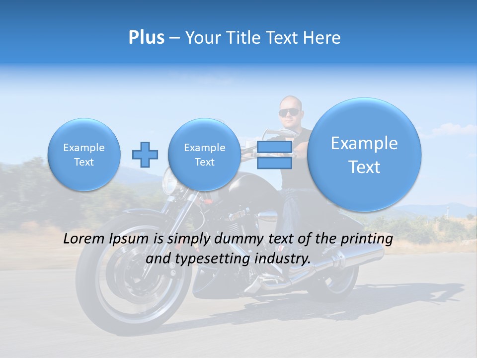 Ride Rider Fast PowerPoint Template