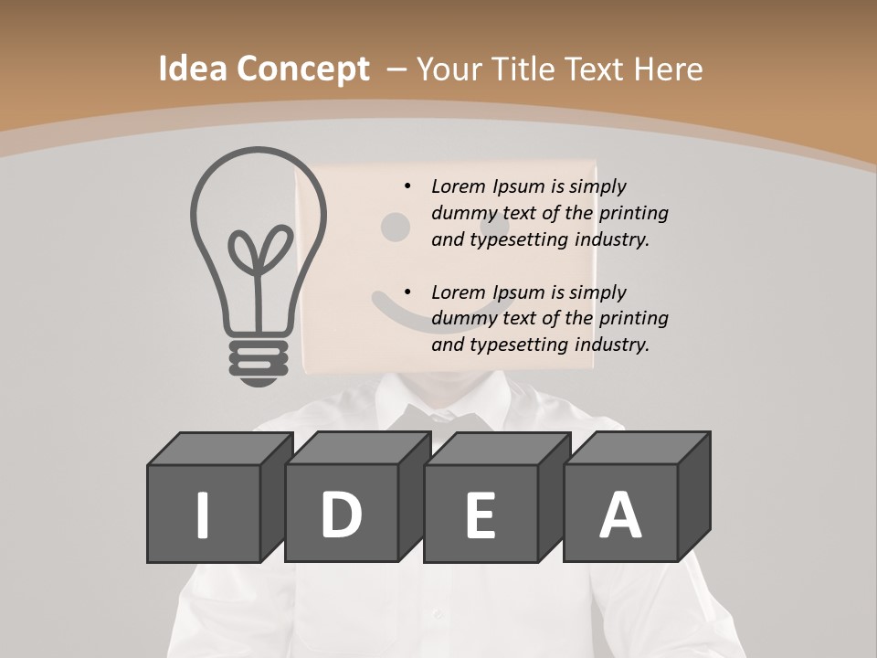 Container Hide Box PowerPoint Template