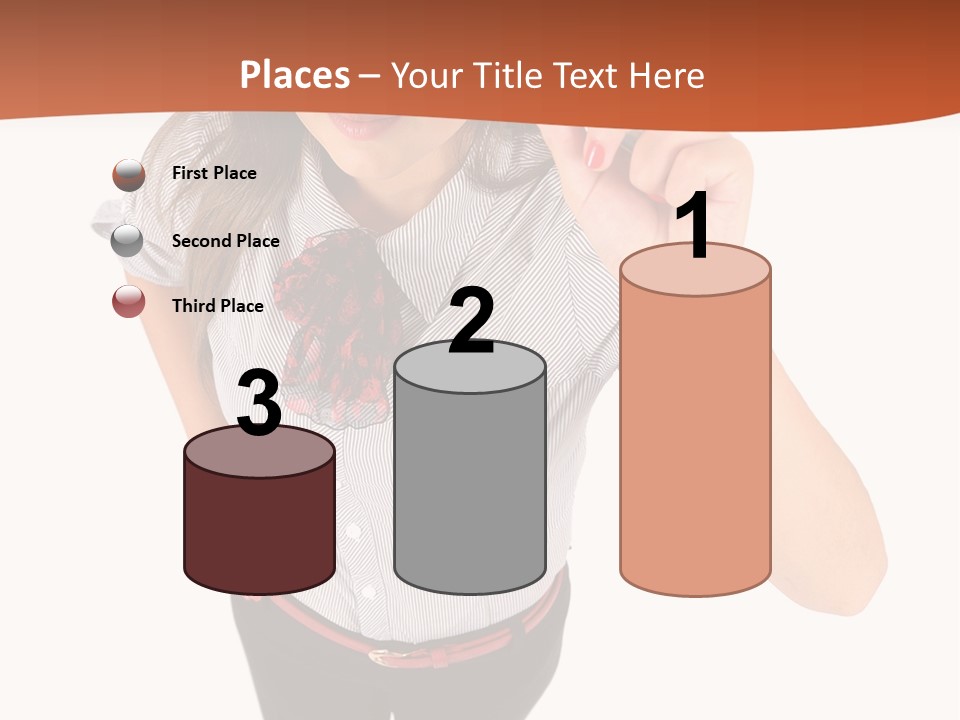 Body Girl Office PowerPoint Template