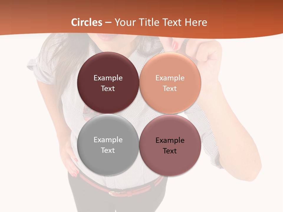 Body Girl Office PowerPoint Template