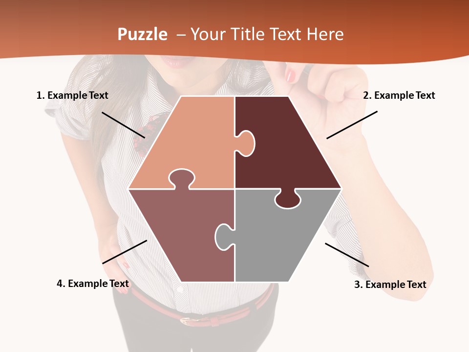 Body Girl Office PowerPoint Template