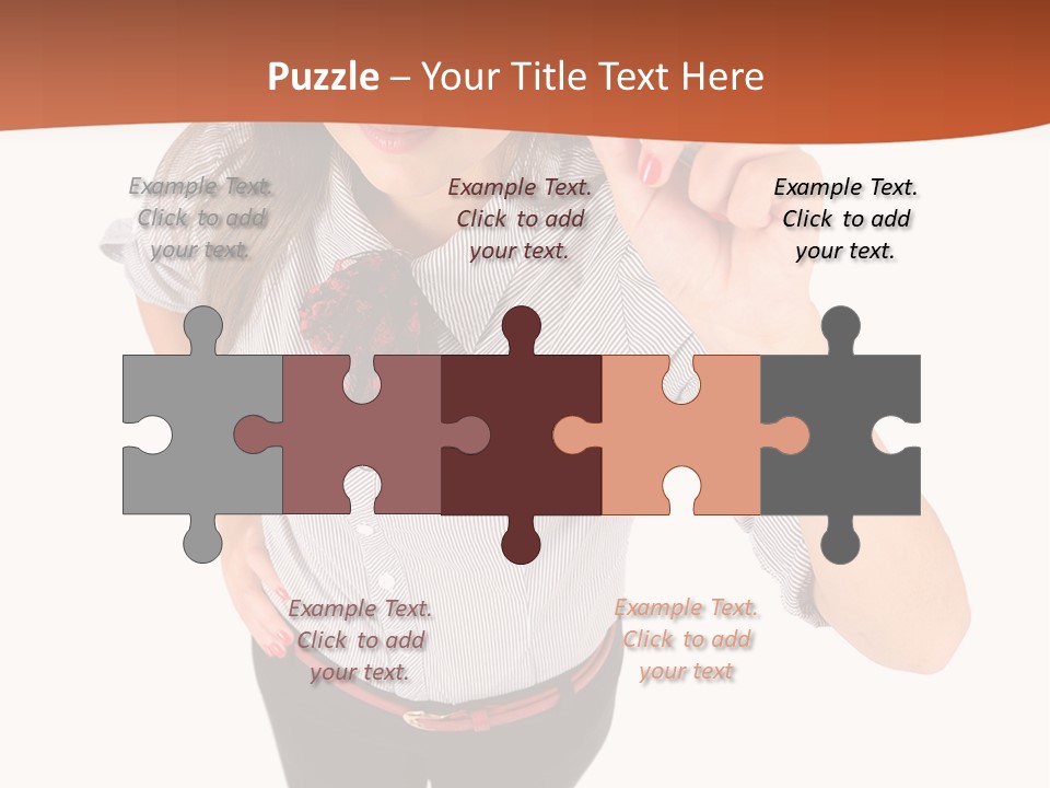 Body Girl Office PowerPoint Template