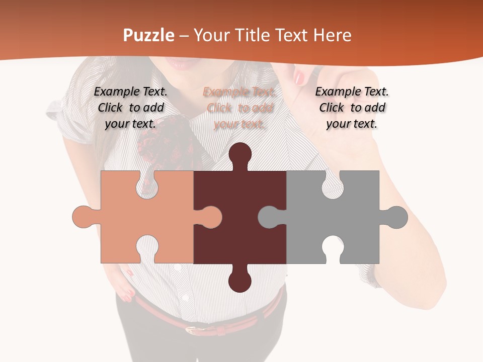 Body Girl Office PowerPoint Template