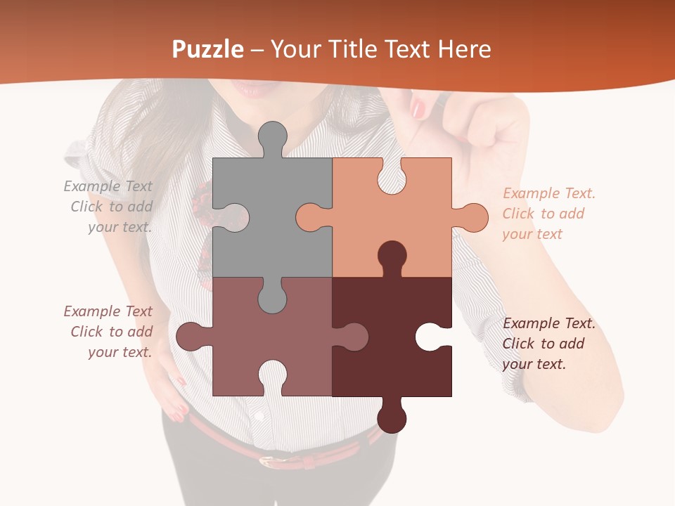 Body Girl Office PowerPoint Template