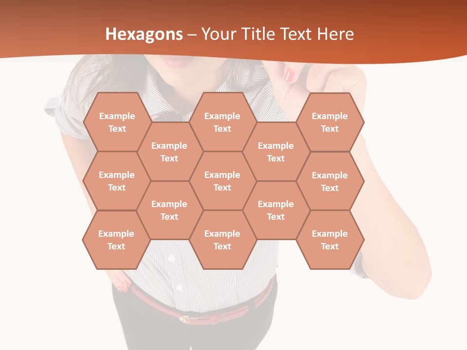 Body Girl Office PowerPoint Template