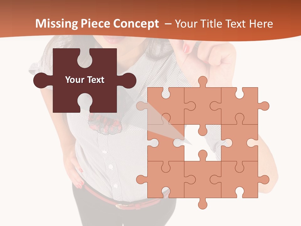 Body Girl Office PowerPoint Template