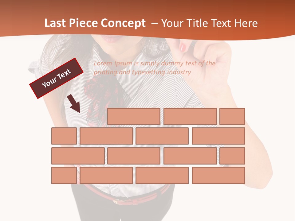 Body Girl Office PowerPoint Template