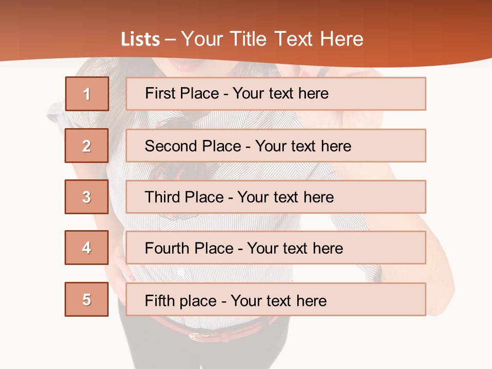 Body Girl Office PowerPoint Template