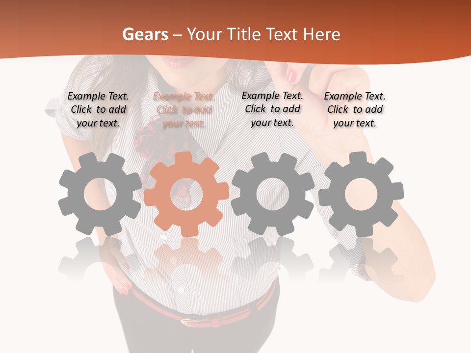 Body Girl Office PowerPoint Template