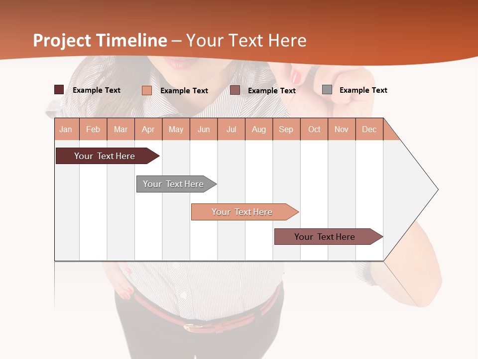 Body Girl Office PowerPoint Template