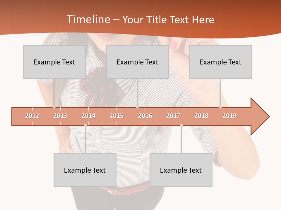 Body Girl Office PowerPoint Template