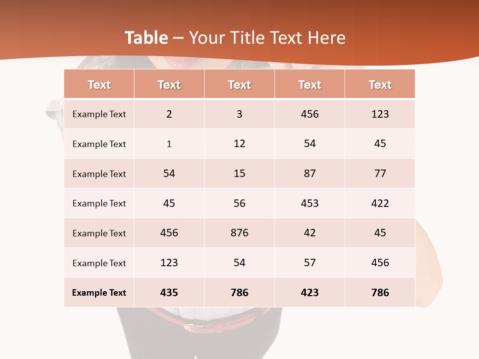Body Girl Office PowerPoint Template