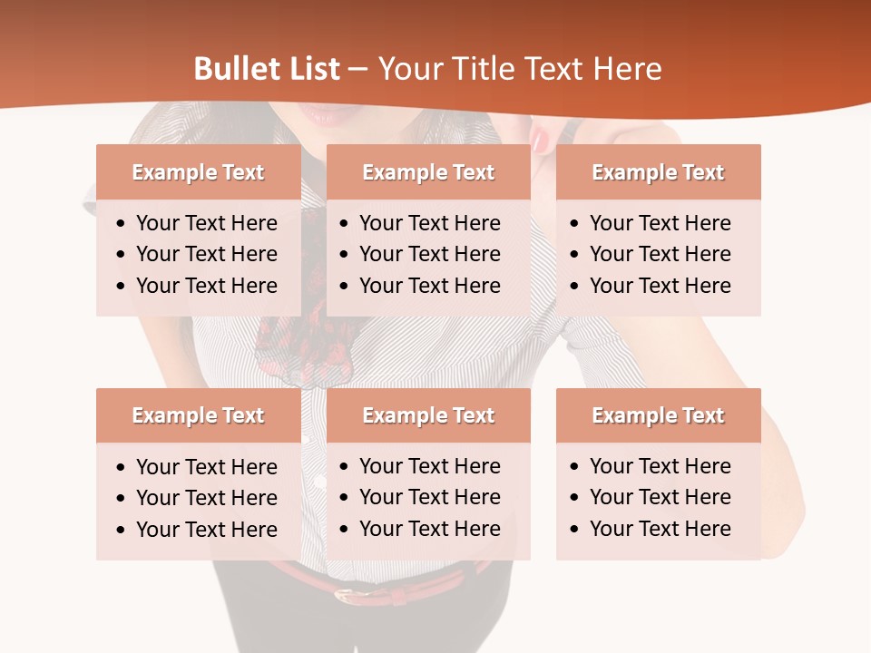 Body Girl Office PowerPoint Template