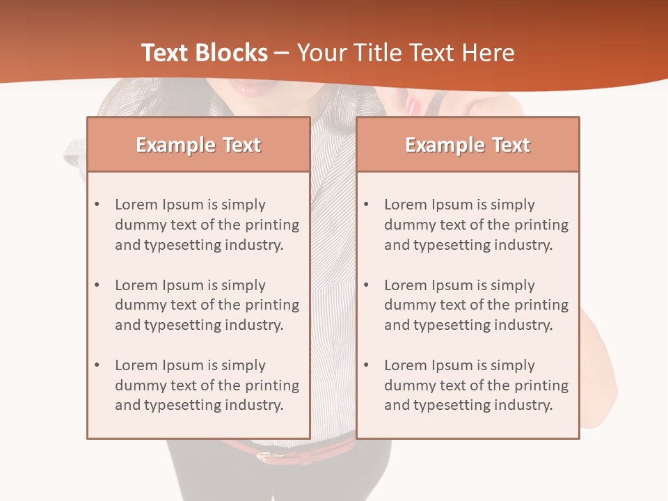 Body Girl Office PowerPoint Template