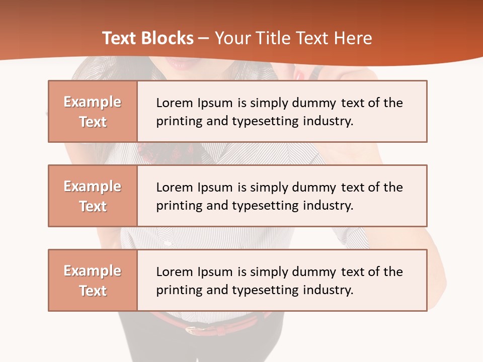Body Girl Office PowerPoint Template