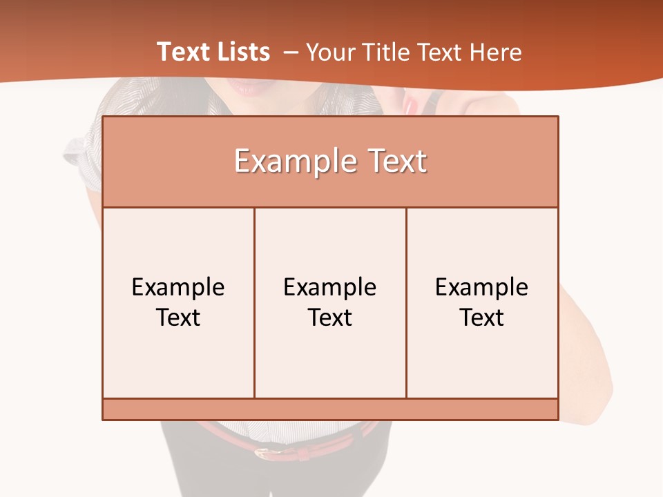 Body Girl Office PowerPoint Template