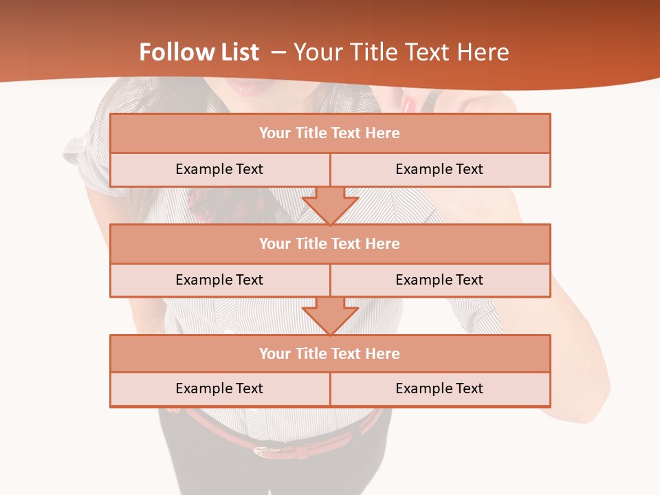 Body Girl Office PowerPoint Template